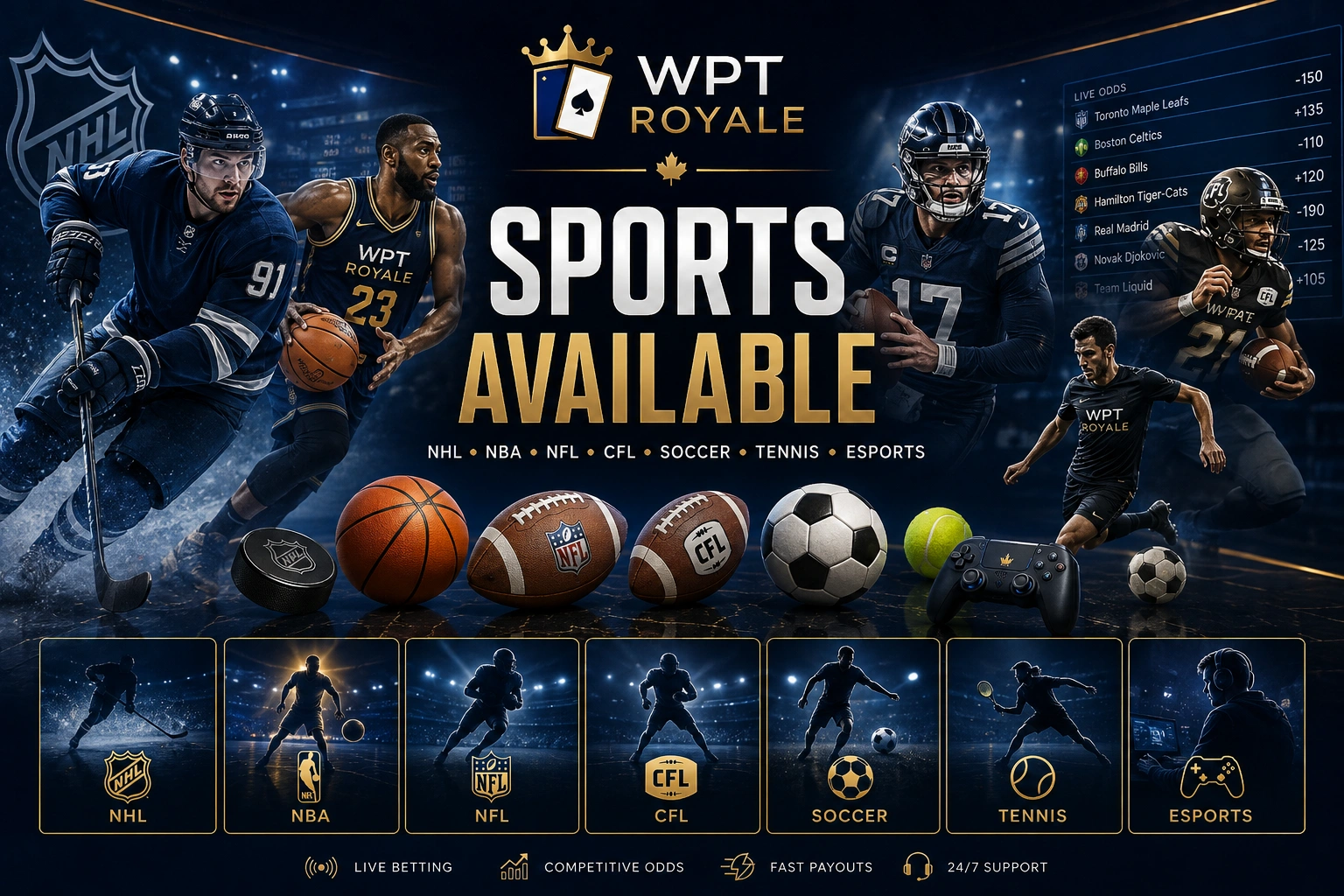 Sports available